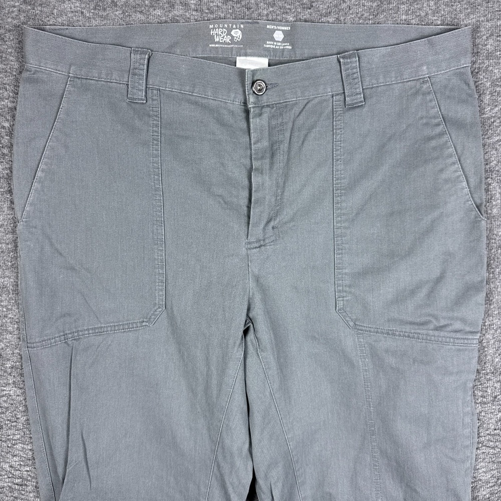 Mountain Hardwear Loafer Pants Mens 38x30 Gray Hiking Climbing‎ Workwear Stretch
